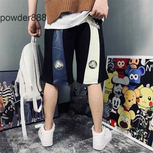 2024 Summer New Fashionable Brand Fushen Colored Classic Large m Print Casual Loop Shorts