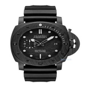 Mens Sports Watch Designer Luxury Watch Panerrais Fiber Automatisk mekanisk klocka Navy Diving Series Hot Selling varor TJYG