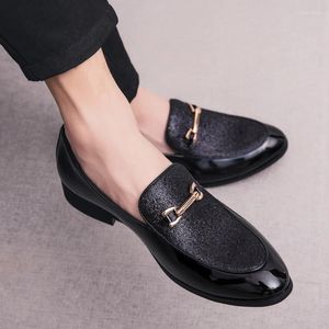 Casual Schuhe Mode Spitze Zehen Business Kleid Männer Loafer Leder Oxford Für Formale Mariage Slip Auf Hochzeit Party