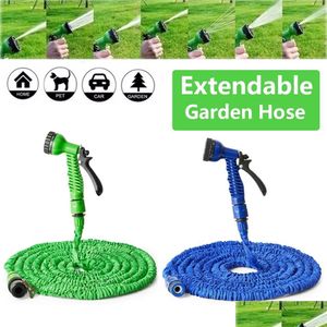 Car Washer 150Ft Magic Expandable Garden Hose Flexible Water Eu Plastic Hoses Pipe With Spray Gun To Watering Wash Drop Delivery Autom Otcv8