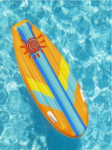 PVC Childrens surfbräda Uppblåsbara flytande radmän och kvinnors vattenpaddling Floating Board Swim Ring Air Cushion 240323