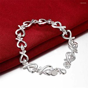 Braccialetti con ciondoli in argento sterling 925 per le donne Wedding Lady Cute Noble Pretty Jewelry Fashion Nice Gifts