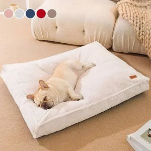 Luxury Pet Bed Mat Dog Sleeping For Medium Large Dogs mysiga bo mjuk katt soffa kudde kennel avtagbara leveranser 240328