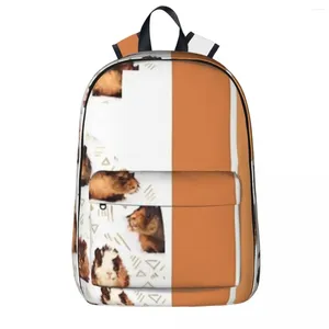 Zaino The Essential Guinea Pig Impermeabile Borsa da scuola per bambini Zaino per laptop Zaino da viaggio di grande capacità