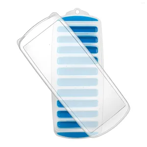 Baking Moulds Safe Bottom Silicone Removable Lid No Spill Reusable Water Bottles Cocktail Jugs Kitchen Tool Blue Whiskey Ice Stick Tray Long