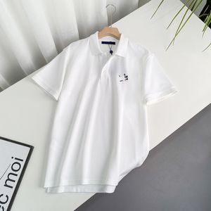 Moda masculina camisa polo feminina casual solta camisetas gráficas letras clássicas manga curta homens mulheres verão negócios polos camisa pinkwing CXD24041-12