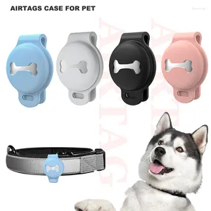 Hundekleidung 1pcs für Apple Airtag Cat Cat Cat Catar GPS Finder farbenfrohe leuchtend schützende Silikonluft -Tag -Trackerhalter