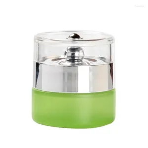 Frascos de armazenamento de alta qualidade 20g frasco de creme verde claro garrafa de máscara de vidro 10 tamanhos