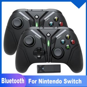 Gamepads sem fio bluetooth gamepad para nintendo switch pro controlador joystick controlador de jogo para ps3 com acessórios de jogo de 6 eixos