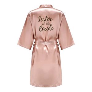 2149 Sexig pyjamas brud brudtärna bröllop mantel kimono badrock klänning nattklänning casual satin korta kvinnor sexiga nattkläder sömnkläder ys1666 2404101