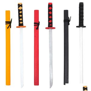 Martial Arts 3 Pcs Japanese Samurai Wooden Katana Toy Paint Cosplay Accessories Training Drop Delivery Sports Outdoors Fitness Supplie Ot8Sa