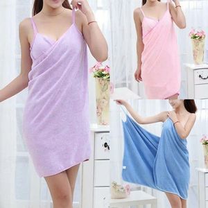 Handduk Hemtextilkvinnor Robes Bath Wearable Dress Womens Lady Fast Torking Beach Spa Magical Nightwear Sleeping Hair