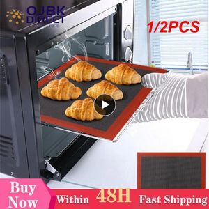 Pişirme Aletleri 1/2pcs Delikli Silikon Mat Yapışmaz Fırın Tabakası Astar fırın Mutfak Bakeware Aksesuar Pasta Makarna Ped
