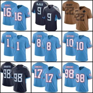 18 Ridley Will Levis 20 Tony Pollard DeAndre Hopkins Football Jersey Treylon Burks Jeffery Simmons Kevin Byard Peter Skoronski Eddie George Steve McNair Sneed