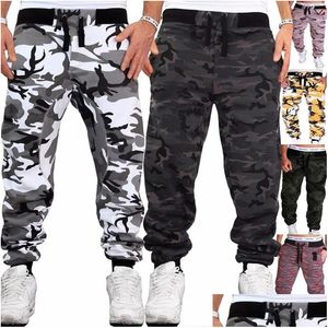 Calças dos homens Zogaa Hip Hop Homens Comouflage Calças Jogging Fitness Army Corredores Roupas Esportivas Sweatpants Drop Delivery Vestuário Dhoso