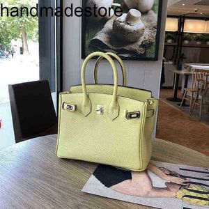 Läder bk handväska designer kyckling gul platinum väska huvud kvinnor litchi mönster mode en axel messenger