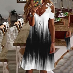 女性の女性のためのドレスデザイナー衣類ベスティドススパンデックスナチュラルvネック夏夏の従来のスリーブデザイナードレス女性カジュアルドレス女性フローラルドレスゴス