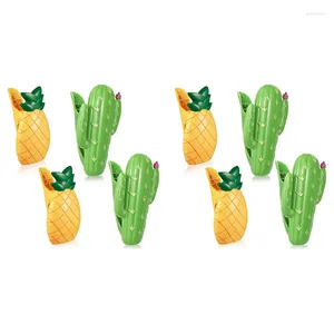 Table Cloth Promotion! 8 Pcs Beach Towel Clips Plastic Large Towels For Clothes Lines Pineapple Cactus Decorative Travel C