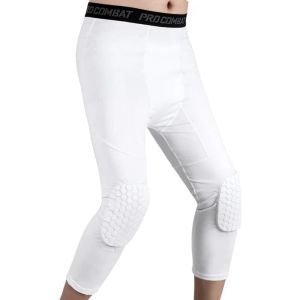 Stivali Sport Leggings da corsa Anticollisione Basket Allenamento Ginocchio Proteggi Pantaloni Palestra Fitness Sicurezza Pantaloni da sci Pattinaggio 3/4 3XL