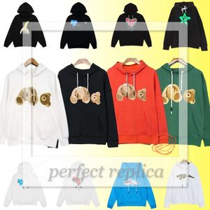 Bear tröja hoodies designer hoodie mens hoodie tröja designer kvinnor mode björn mönster brev tryck kvalitet bomull material tyg grossist 885 243 171