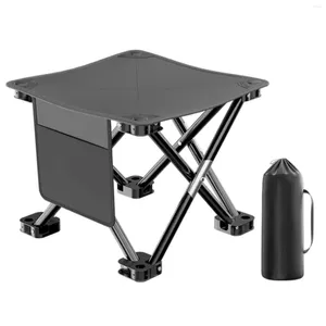 Camp Furniture Outdoor Folding Stool Camping Lightweight Portable Picnic Fishing With Carry Bag