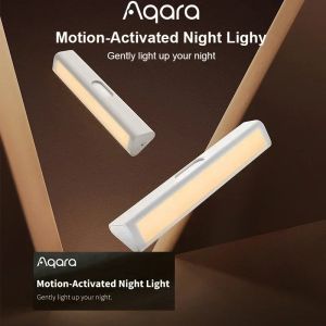 Kontroll AQARA Induktion LED Night Light Magnetic Installation med mänsklig kroppsljussensor 2 Level Brightness Giveaway