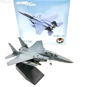 Aircraft Modle 1/100 Scale Diecast Model F15E Fighter Diecast Model High Detailed Airplane Aircraft Display for Bedroom Shelf Home TV Cabinet YQ240401