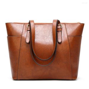 Bolsa vintage grande espaço feminina bolsa tote estilo europeu bolsas de ombro de couro de luxo para marca feminina barata