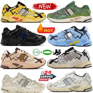Mens Womens Running Shoes Bad Bunny Response Classic Sneakers Triple Black Yellow Wonder Cream White Blue Boston Day Designer Shoes Sport Trainers Low Sneaker Shoe