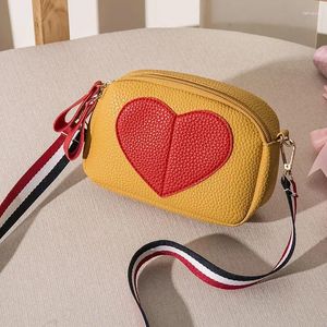 Shoulder Bags Bag For Teenage Girl Women 2024 Small Handbag Cell Phone Wide Strap Flap Female Crossbody Purse In Soft Leather