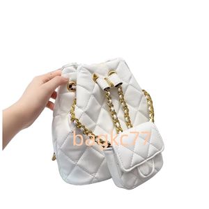 24ss Top Designer Mulheres Bolsas 2 Pçs / Set Mochila Mochilas de Luxo Sacos de Ombro Cross Body Bolsas Titular de Cartão Acolchoado Couro Genuíno Mini Handb