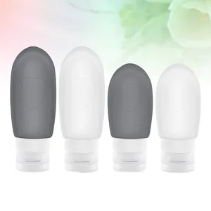 Storage Bottles 4pcs Silicone Bottle Portable Empty Shampoo Lotion For Travel (1pcs Heart 60ml White 1pc