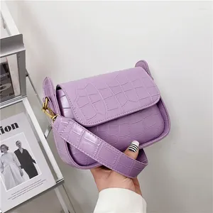 Borsa Designer di marca Modello coccodrillo Borsa a tracolla da donna retrò semplice Borsa a tracolla piccola con patta