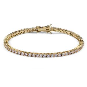 Tennis Tennis Fashion Jewelry Braccialetti da tennis Braccialetti in oro argento Diamond