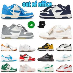 Out of Office Designer Shoes Mens Womens Tops Shoes Black Lemon Yellow Grey White Walking Black Navy Blue Grey Pink Beige Luxury Plate-forme Sports Sneakers
