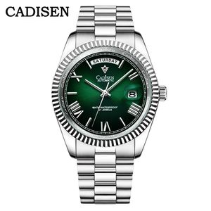 CADISEN C8185 Men's Watch MIYOTA8285 Movt Automatic Mechanical Watches Men 10ATM Date Sapphire Glass Clock relogio masculino 240327