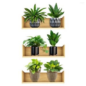 Wallpapers Green Plant Potted Wall Sticker Aesthetic Stickers Decoration Creative Decal Room Plants Kids Decals Peel And Wallpaper