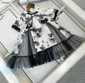 Luxury Girls Dresses Chinese Style Design Child Partydress Baby Kjol Storlek 90-130 cm Kids Designer Kläder Prinsessan Dress 24mar