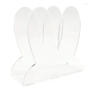 Kitchen Storage Versatile Tissue Durable Napkin Holder Easter Ears Tissues Rack Stylish Acrylic Paper Towel Racks