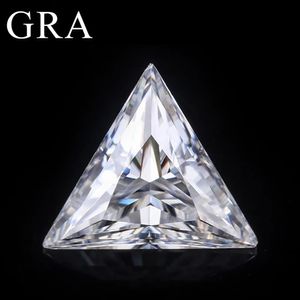 Real Triangle Cut Loose Diamond 0.3CT till 3CT Stones D Color VVS1 GRA Certified Lab Grown Gems Luxury Jewelry Material 240327