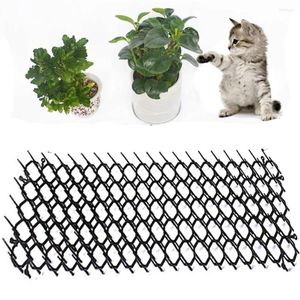 Kattbärare 12st Garden Anti-Cat Dogs Repellent Mat Prickle Strips Safe Plastic Spike Thorn Network