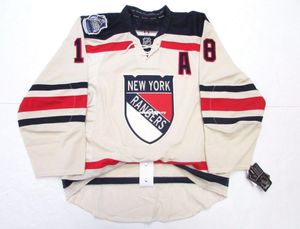 Billig anpassad Marc Staal New York Rangers 2012 Winter Classic Edge 20 7287 Jersey Stitch Lägg till valfritt nummer valfritt namn Hockey Jerse8233433