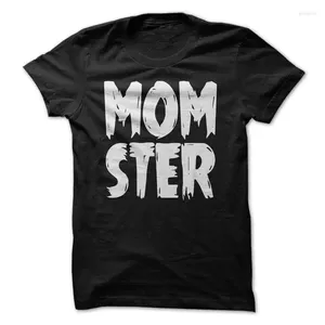 Men's Tirts Momster T-Shirt Halloween Mom Shirt Summer Cotton O-Deace Short Sleeve Size Size S-3XL