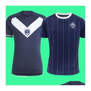 Fotbollströjor 2023 2024 Maillot de Foot Girondins Bordeaux 23 24 40 -årsjubileum Fjärde fotbollströjor Hem Bakwa Badji Weissbeck J otfes