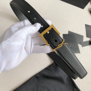 High quality classic designer Belt for women stainless steel YL buckle AAA Real leather mens belt Retro Luxury gold plating womens belt 20MM Reversible belt YL155