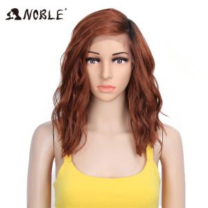 Wigs Noble Synthetic Wig 14 Inch Lace Wig Curly Hair Blonde Ombre Wig Cosplay Wigs for Black Women Synthetic Lace Wig