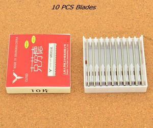 New Arrival 10 PCS Stainless Steel Hairdressing Thinning Knife for Barber Stylist Shaving Hair Removal Razor Blades Beauty Hair To3356917
