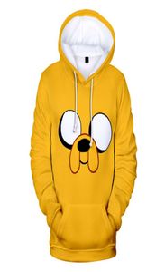 Adventure Time Finn e Jake The Dog Face Felpa con cappuccio Felpa da uomo Donna Fleece 3D Felpe con cappuccio Pullover Streetwear Jas Coat3500606