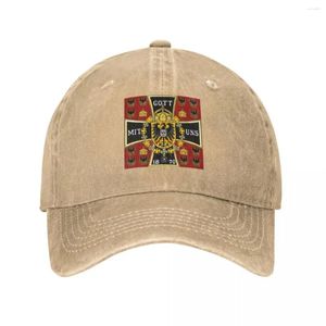 Ball Caps Prusya Savaş Bayrağı 1870 Kırmızı Kovboy Şapkası Vintage Snapback Cap Noel Şapkaları Erkekler İçin Yaz Kadınlar