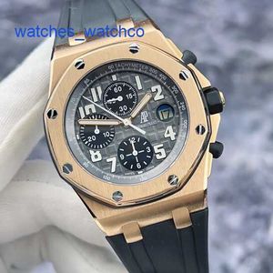 Необычные наручные часы AP Royal Oak Offshore Series 25940OK Темно-серый циферблат Розовое золото 18 карат Материал Функция синхронизации даты Механические часы
